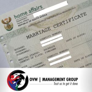 Unabridged Marriage Certificate Assistance (South Africa)